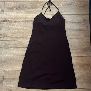 Small Brown Dress with Beaded Strings